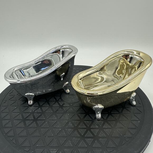 2 Ceramic Bath And Bodywork Mini Tubs - Picture 1 of 4